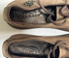 画像4: 【RAINBOWSANDLEｘOLDSTUD】別注レインボーサンダル × オールドスタッツ スタッツモックシューズ スウェード メンズ　レディース (4)