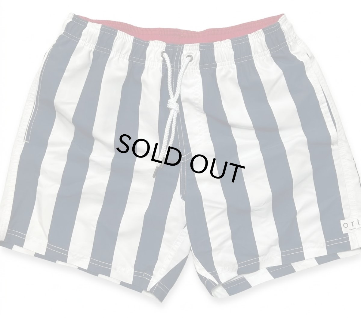 画像1: 【50%OFF】Ortc clothing  WIDEストライププリント スイムショーツ メンズ/レディース (1)