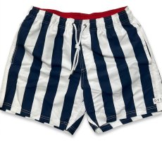 画像1: Ortc clothing  WIDEストライププリント スイムショーツ メンズ/レディース (1)