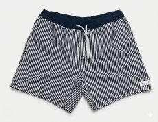 画像1: Ortc clothing  ストライププリント スイムショーツ メンズ/レディース (1)