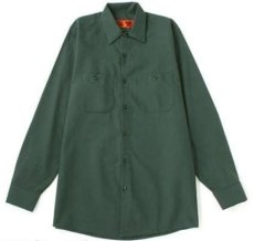 画像1: 【REDKAP】4.25ozワークシャツ長袖　メンズ/レディース (1)