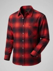 画像5: BACKHEAD バックヘッド　綿100％ ビエラ素材 オンブレチェック レギュラーカラーシャツ　全3色　メンズ/レディース (5)