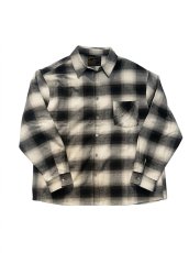 画像2: BACKHEAD バックヘッド　綿100％ ビエラ素材 オンブレチェック レギュラーカラーシャツ　全3色　メンズ/レディース (2)