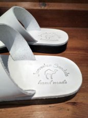 画像3: JERUSALEM SANDALS エルサレムサンダル レザーサンダル ホワイト メンズ (3)