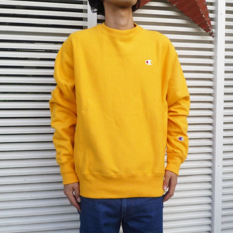 Champion LIFE リバースウィーブ スウェットクルー PURPLE/GOLD メンズ ...