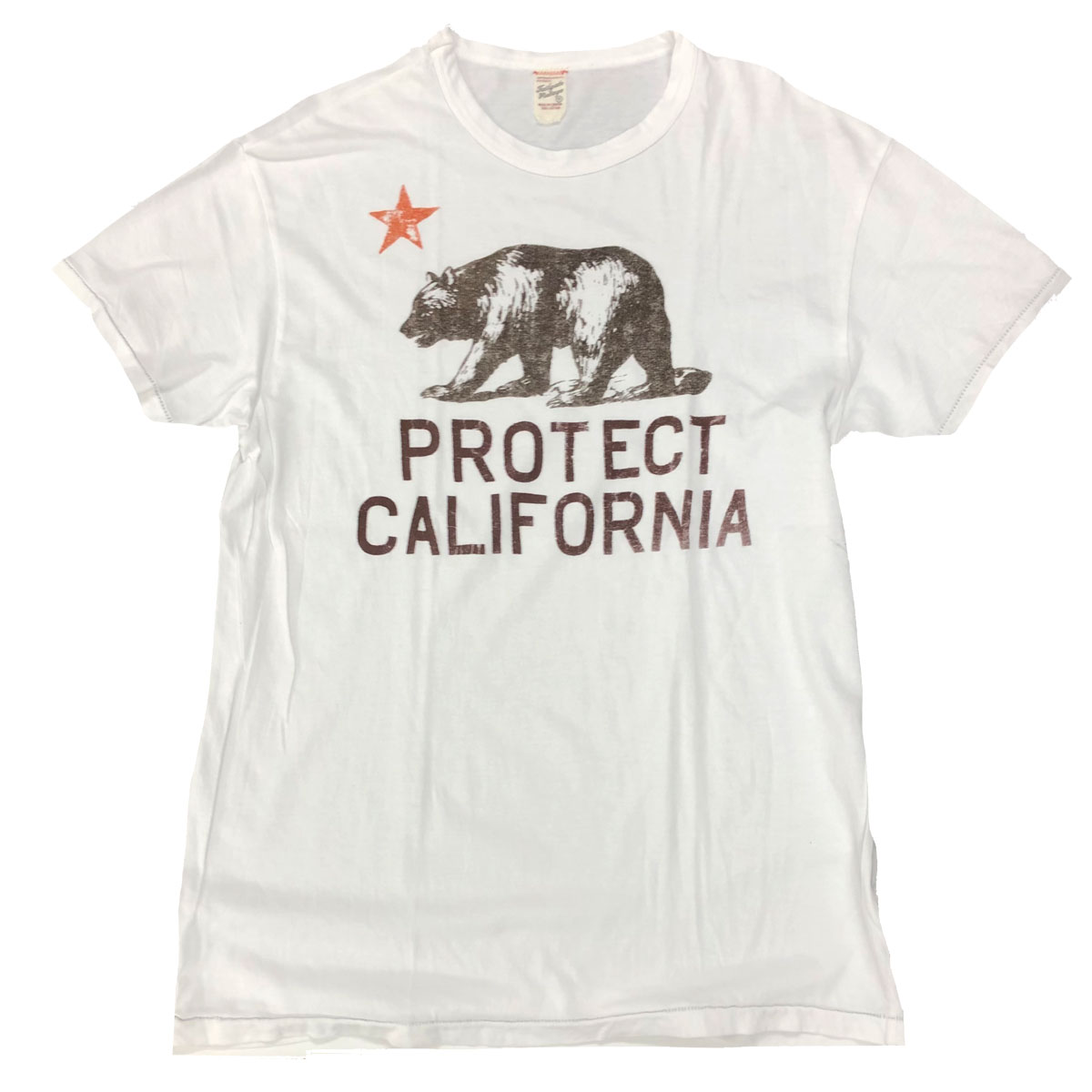 画像1: TAILGATE テイルゲート Tシャツ PROTECT CALIFORNIA  ホワイト メンズ (1)