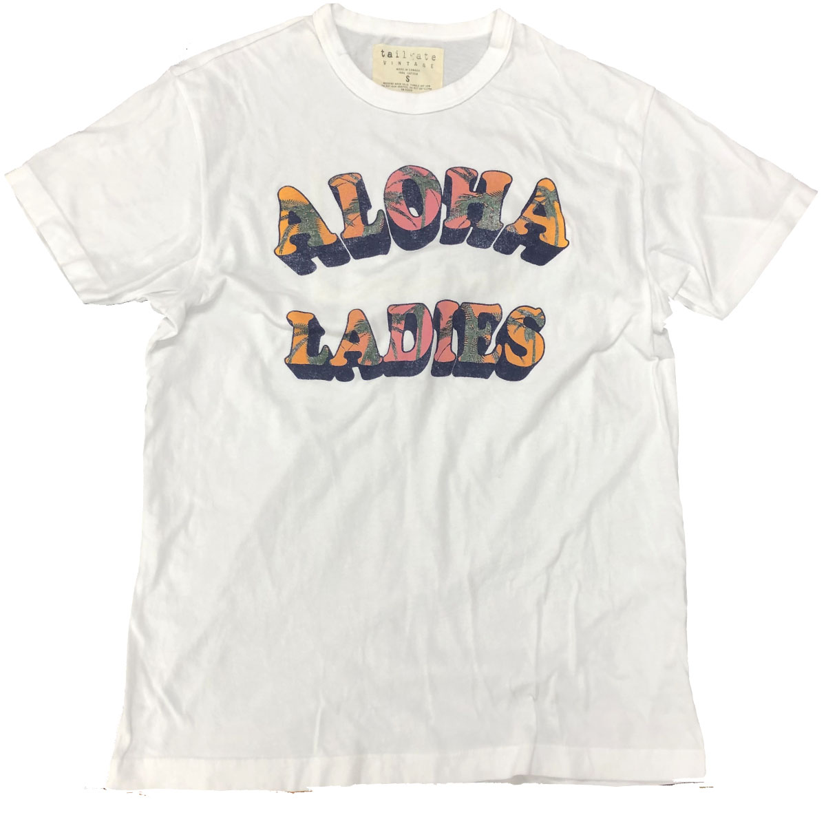 画像1: TAILGATE テイルゲート Tシャツ ALOHA LADIES  ホワイト メンズ (1)