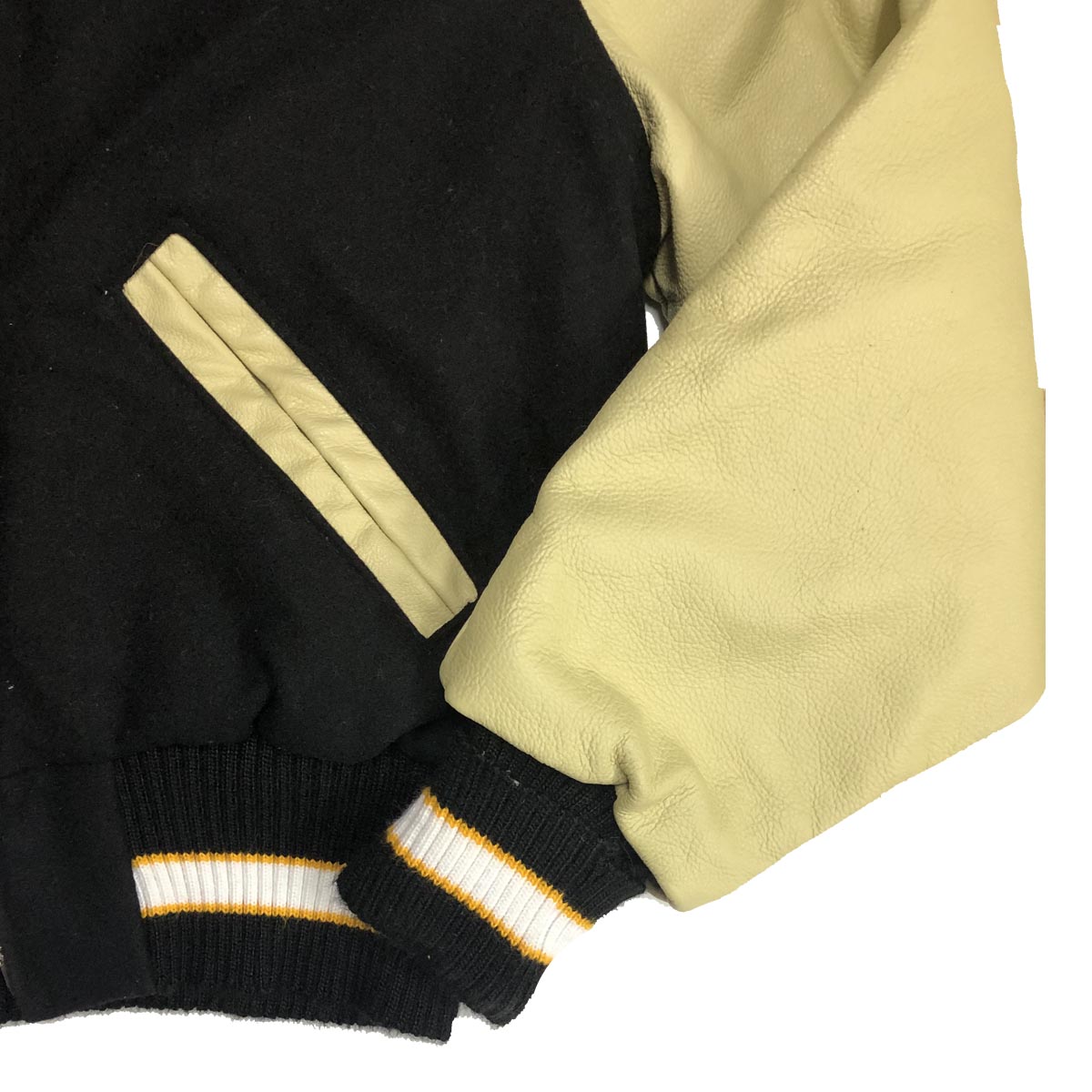 DELONG デロング レザースリーブスタジアムジャケット YOUTH XL 1色 