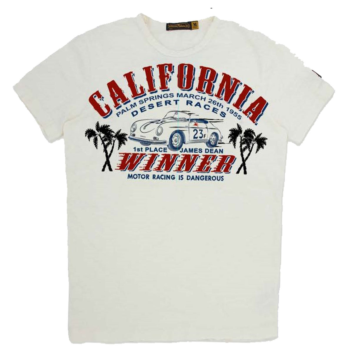 画像1: JOHNSON MOTORS ジョンソンモーターズ  CALI WINNER プリントTシャツ DIRTY WHITE メンズ/レディース (1)