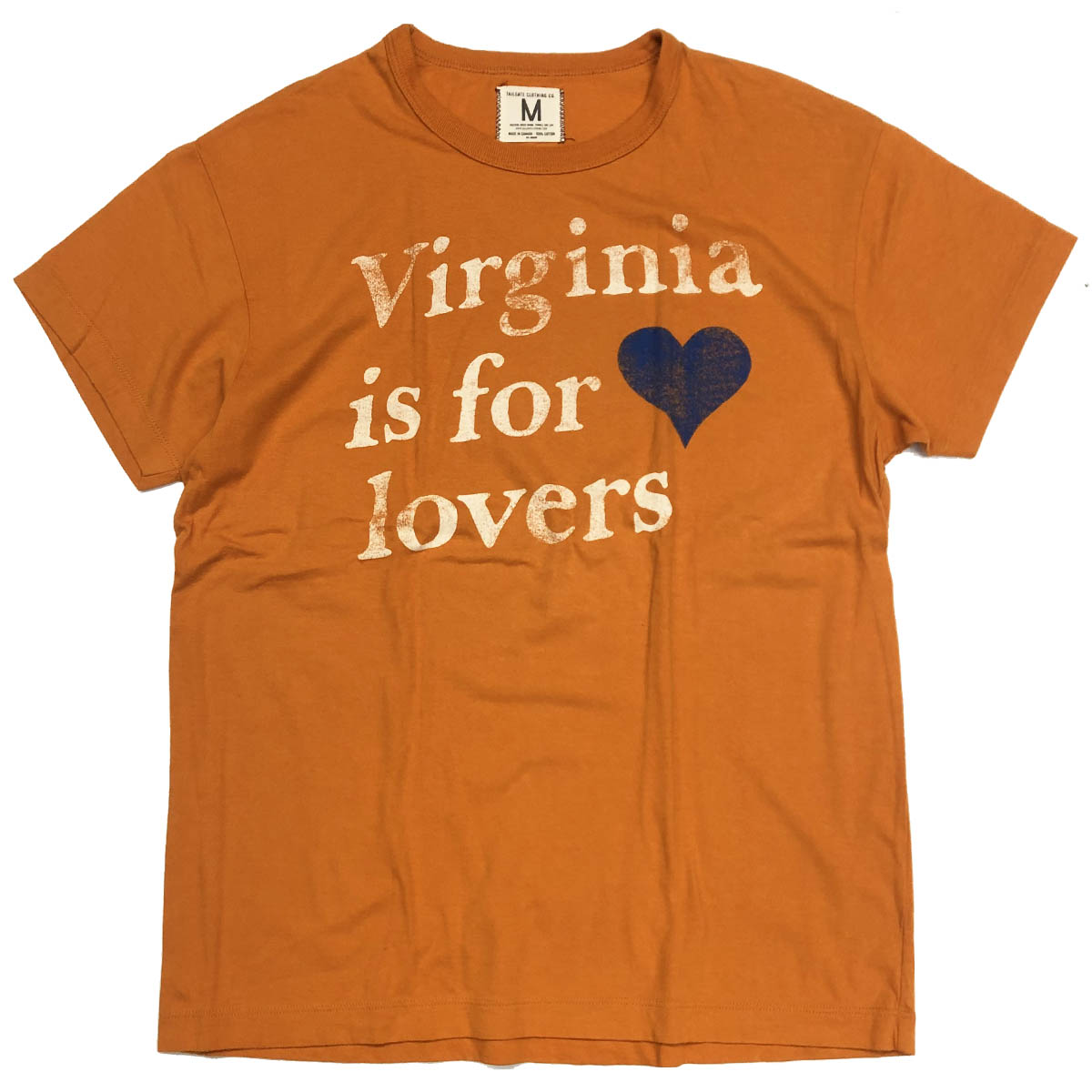 画像1: TAILGATE テイルゲートTシャツ  VIRGINIA IS FOR LOVERS TEE  ORANGE  メンズ  レディス (1)