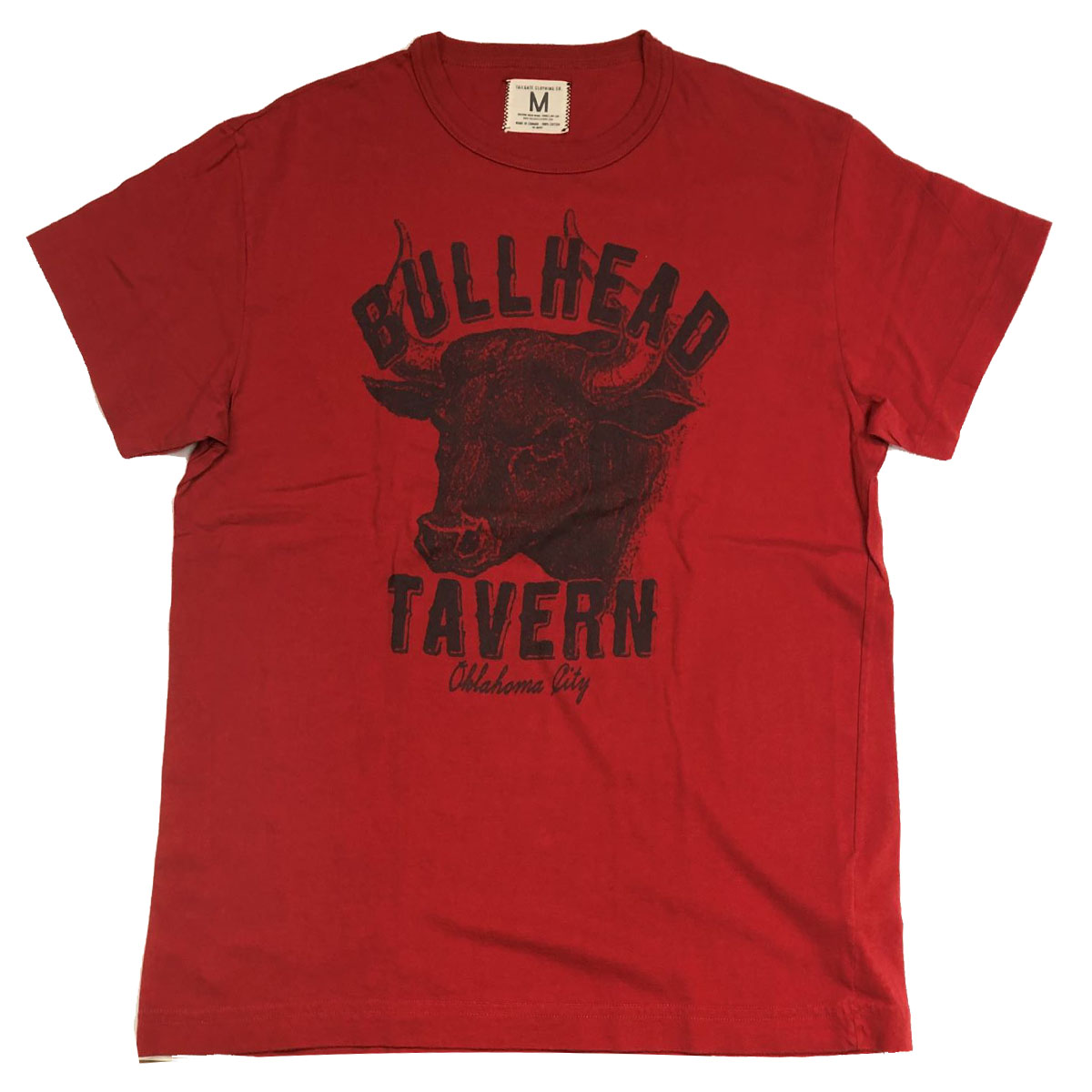 画像1: TAILGATE テイルゲートTシャツ  BULLHEAD  TEE FADED RED  メンズ レディス (1)
