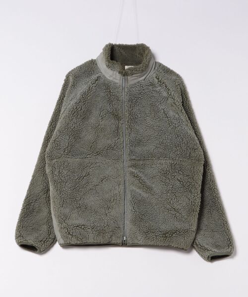 画像2: BACK HEAD バックヘッド  ヴィンテージ加工 ボアフリース ジップジャケット 3色 KHK NAVY BLACK メンズ/レディース (2)