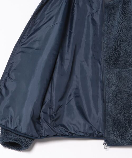 画像5: BACK HEAD バックヘッド  ヴィンテージ加工 ボアフリース ジップジャケット 3色 KHK NAVY BLACK メンズ/レディース (5)