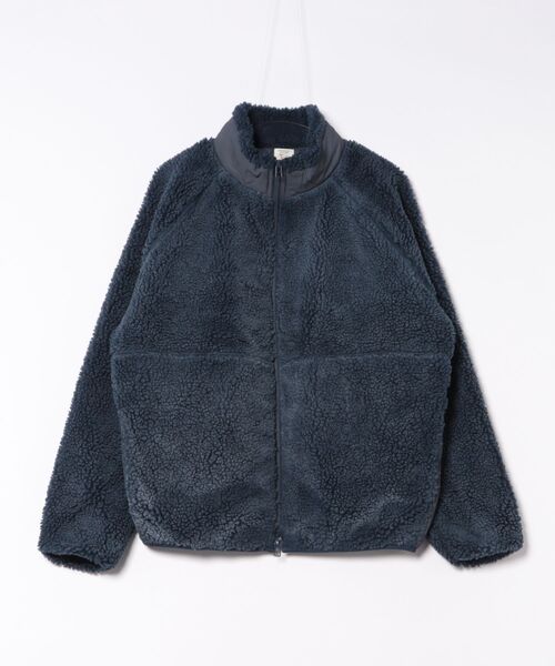画像3: BACK HEAD バックヘッド  ヴィンテージ加工 ボアフリース ジップジャケット 3色 KHK NAVY BLACK メンズ/レディース (3)