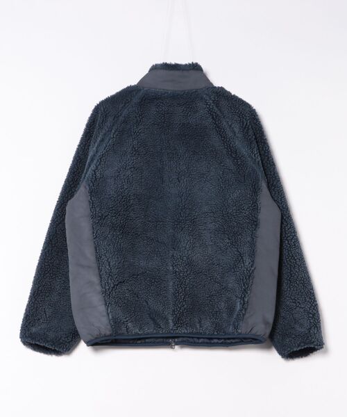 画像4: BACK HEAD バックヘッド  ヴィンテージ加工 ボアフリース ジップジャケット 3色 KHK NAVY BLACK メンズ/レディース (4)