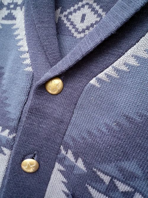 Back Head バックヘッド ネイティブカーディガン インディゴ メンズ