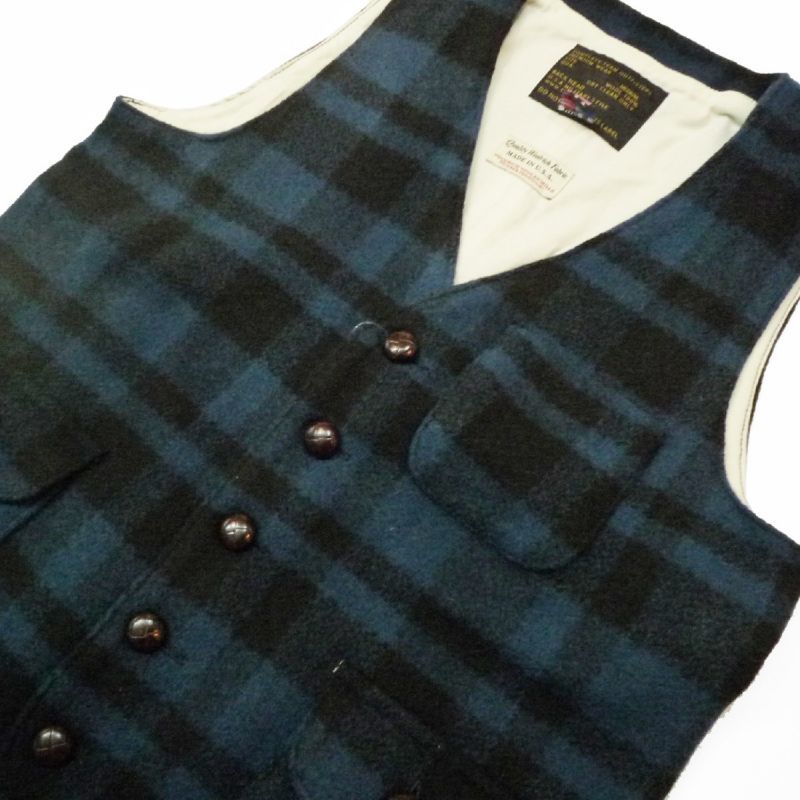 Back Head Woolrich バックヘッド ウールリッチ ベスト ブルー メンズ